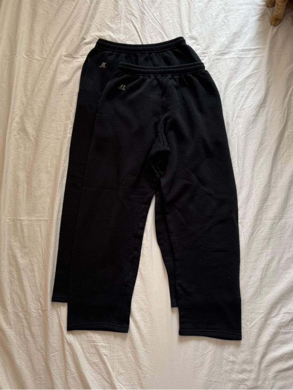 Baggy wide leg Russell Athletic 2 pack of black sweatpants Men’s S